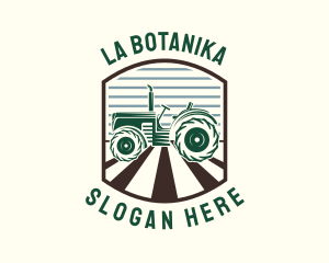 Farming - Retro Farm Tractor logo design