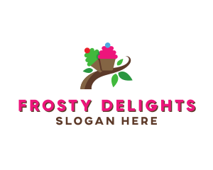 Icing - Organic Cupcake Dessert logo design