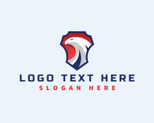 Team - Eagle Shield Bird logo design