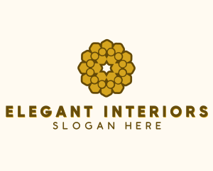 Geometric Hexagon Pattern logo design