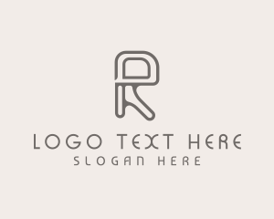 It - Digital Technology Letter R logo design