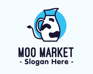 Cow Milk Pitcher logo design