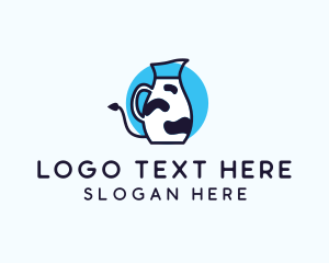 Cow - Cow Milk Pitcher logo design