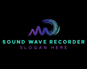 Audio Music Soundwave logo design