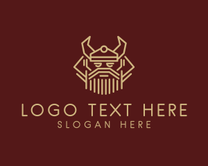 Video Game - Ancient Viking Man logo design