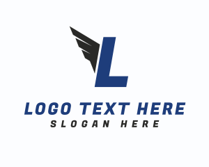 Deliver - Startup Business Wing logo design