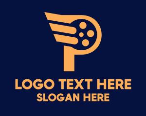 Producer - Letter P Wing Film logo design