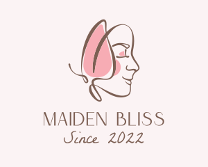 Maiden - Butterfly Maiden Cosmetics Wellness logo design