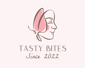 Caucasian - Butterfly Maiden Cosmetics Wellness logo design