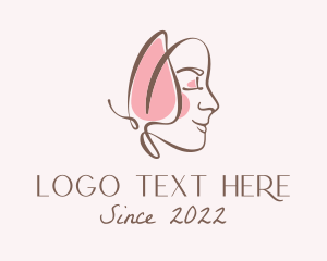 Teenager - Butterfly Maiden Cosmetics Wellness logo design