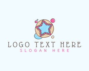 Sugar Cookie - Sweet Cookie Star logo design