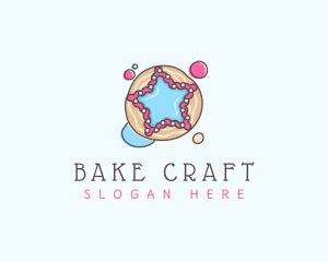 Sweet Cookie Star  logo design