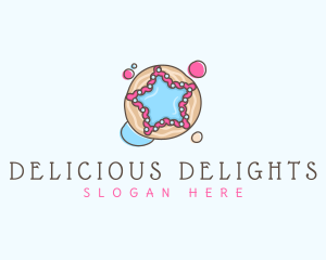 Sweet Cookie Star  logo design