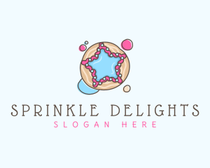 Sweet Cookie Star  logo design