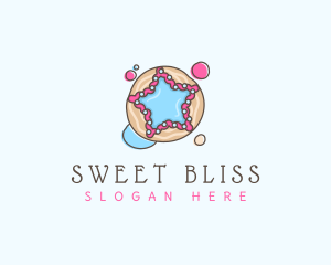 Sweet Cookie Star  logo design