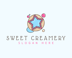 Sweet Cookie Star  logo design