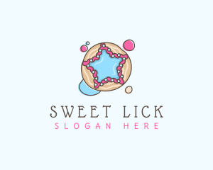 Sweet Cookie Star  logo design