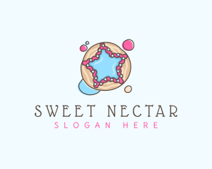 Sweet Cookie Star  logo design