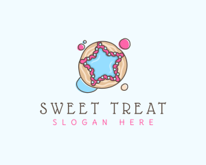 Sweet Cookie Star  logo design