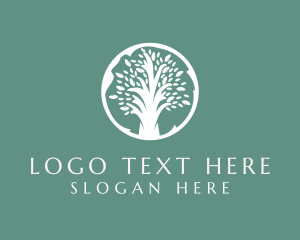 Organic - Natural Eco Tree logo design