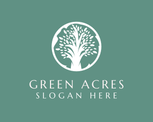 Agricultural - Natural Eco Tree logo design