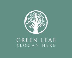 Natural Eco Tree  logo design