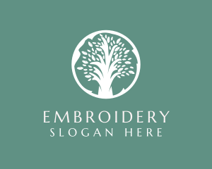 Natural Eco Tree  logo design