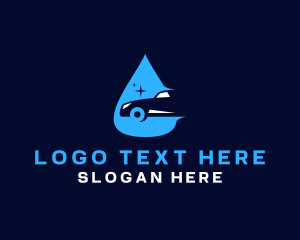 Cleaning - Car Wash Cleaning Droplet logo design