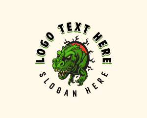 T Rex - Tyranosaurus Rex Dinosaur logo design