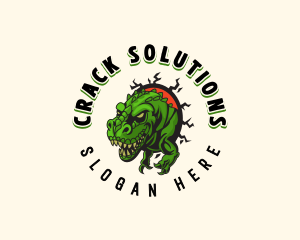 Tyranosaurus Rex Dinosaur logo design