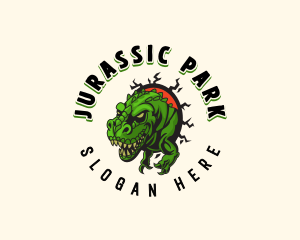 Tyranosaurus Rex Dinosaur logo design