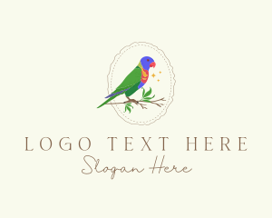 Dingo - Australian Rainbow Lorikeet logo design