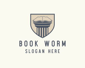 Book - Book Pillar Shield Publishing logo design