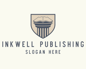 Publishing - Book Pillar Shield Publishing logo design