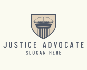 Prosecutor - Book Pillar Shield Publishing logo design