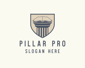 Pillar - Book Pillar Shield Publishing logo design