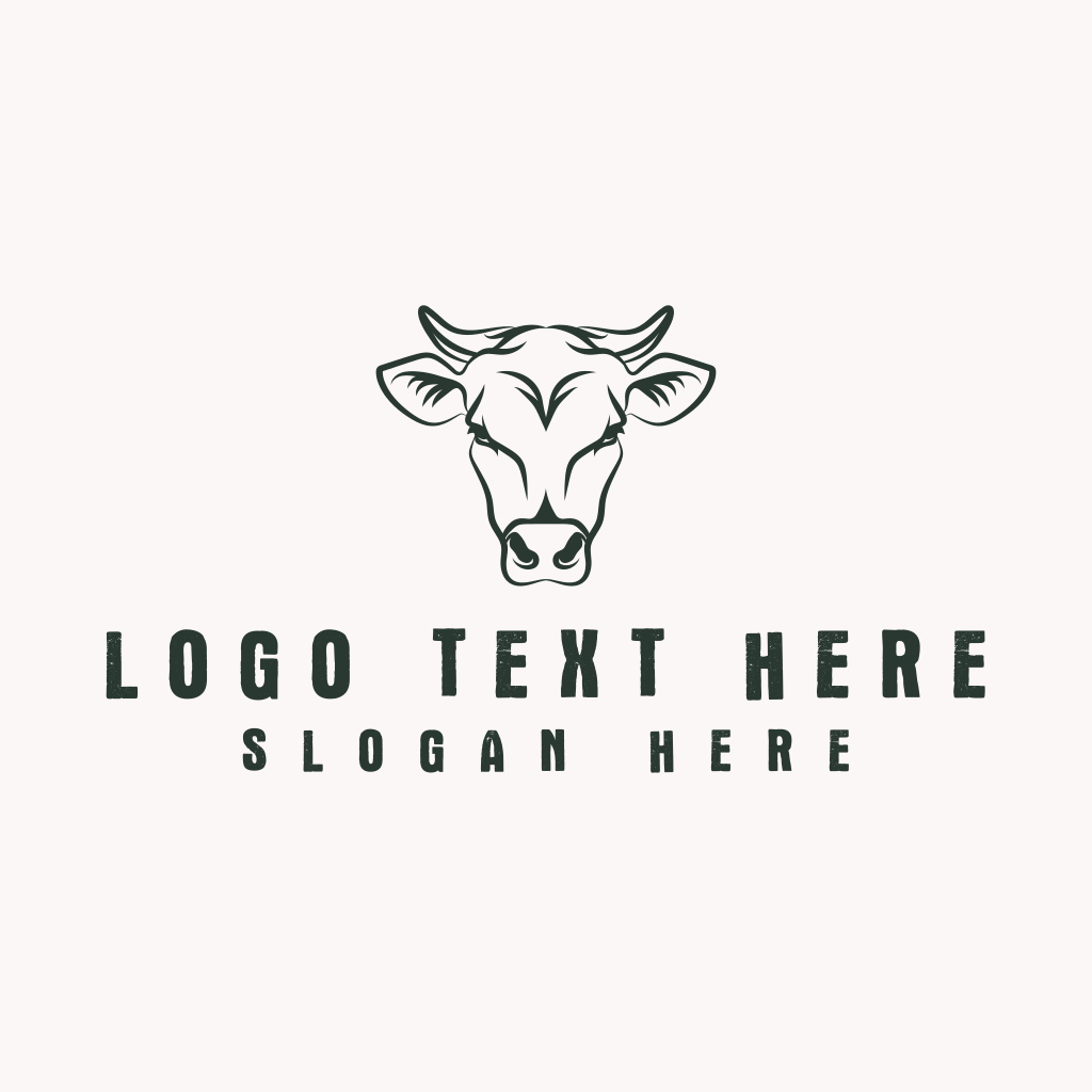 Cow Farm Livestock Logo | BrandCrowd Logo Maker