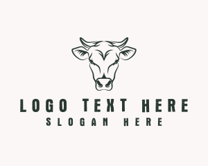 Steak - Cow Farm Livestock logo design