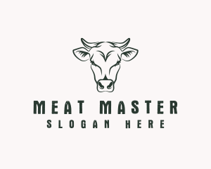 Cow Farm Livestock logo design