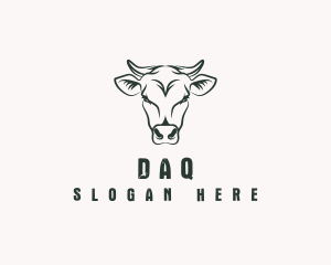 Meat - Cow Farm Livestock logo design