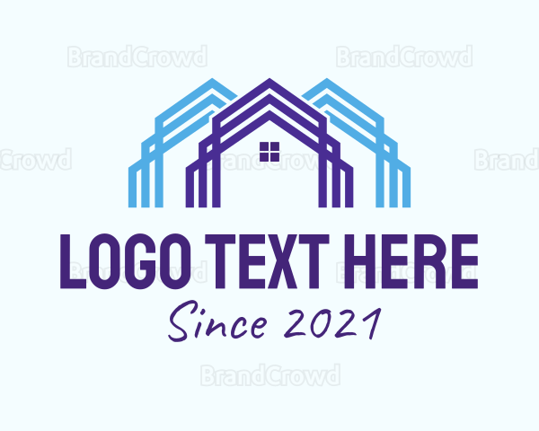 House Contractor Outline Logo