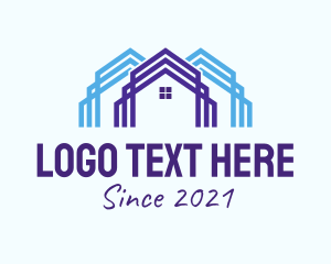 House - House Contractor Outline logo design