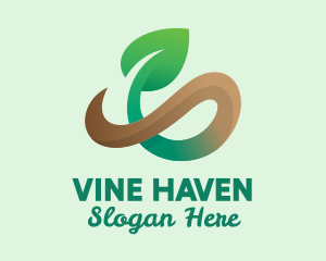 Natural Vine Plant logo design