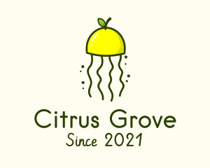 Citrus - Lemon Citrus Jellyfish logo design