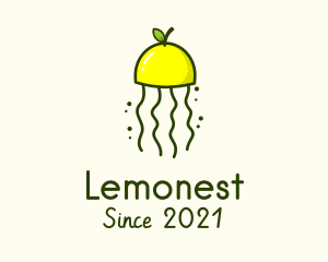 Lemonade - Lemon Citrus Jellyfish logo design