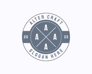 Retro Hipster Boutique logo design