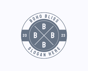 Retro Hipster Boutique logo design