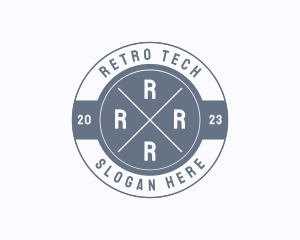 Retro Hipster Boutique logo design