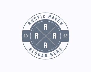 Retro Hipster Boutique logo design