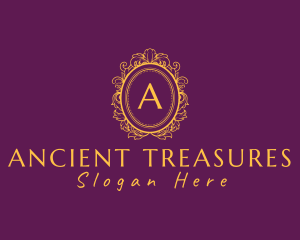 Ornate Frame Luxury Mirror logo design